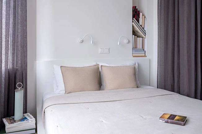 chambre avec claustra bois appartement 39m2 décoration contemporaine chambre avec claustra bois appartement 39m2 décoration contemporaine