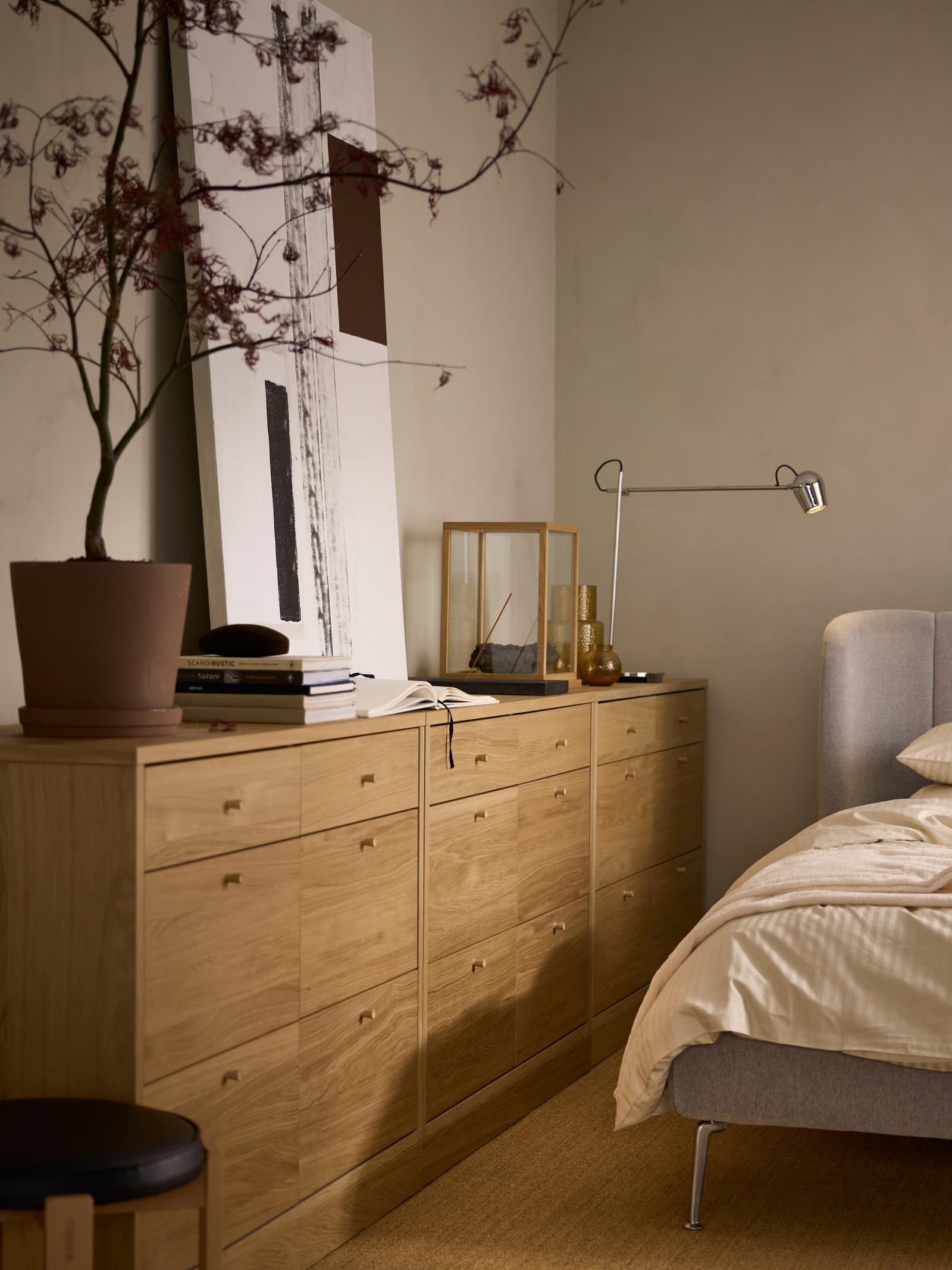 chambre IKEA contemporaine décoration naturelle chambre IKEA contemporaine décoration naturelle
