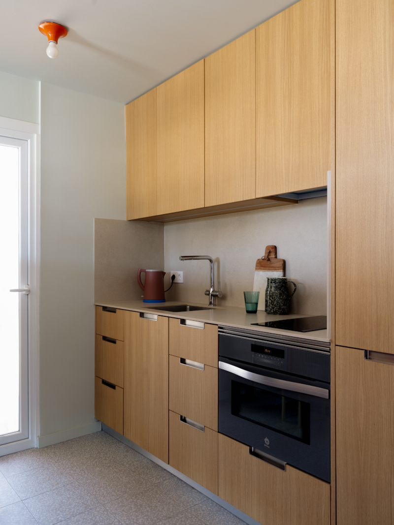 cuisine design bois appartement 50m2 Sitges