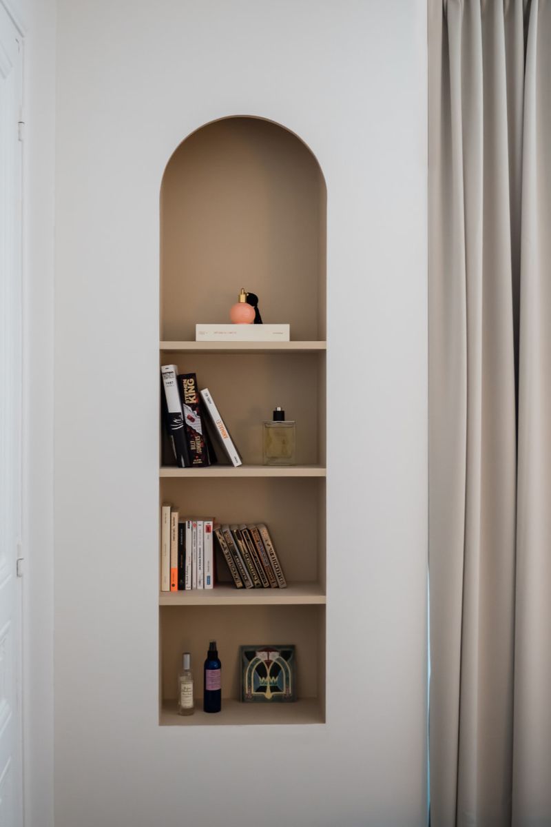 niche appartement haussmannien Paris décoration contemporaine niche appartement haussmannien Paris décoration contemporaine