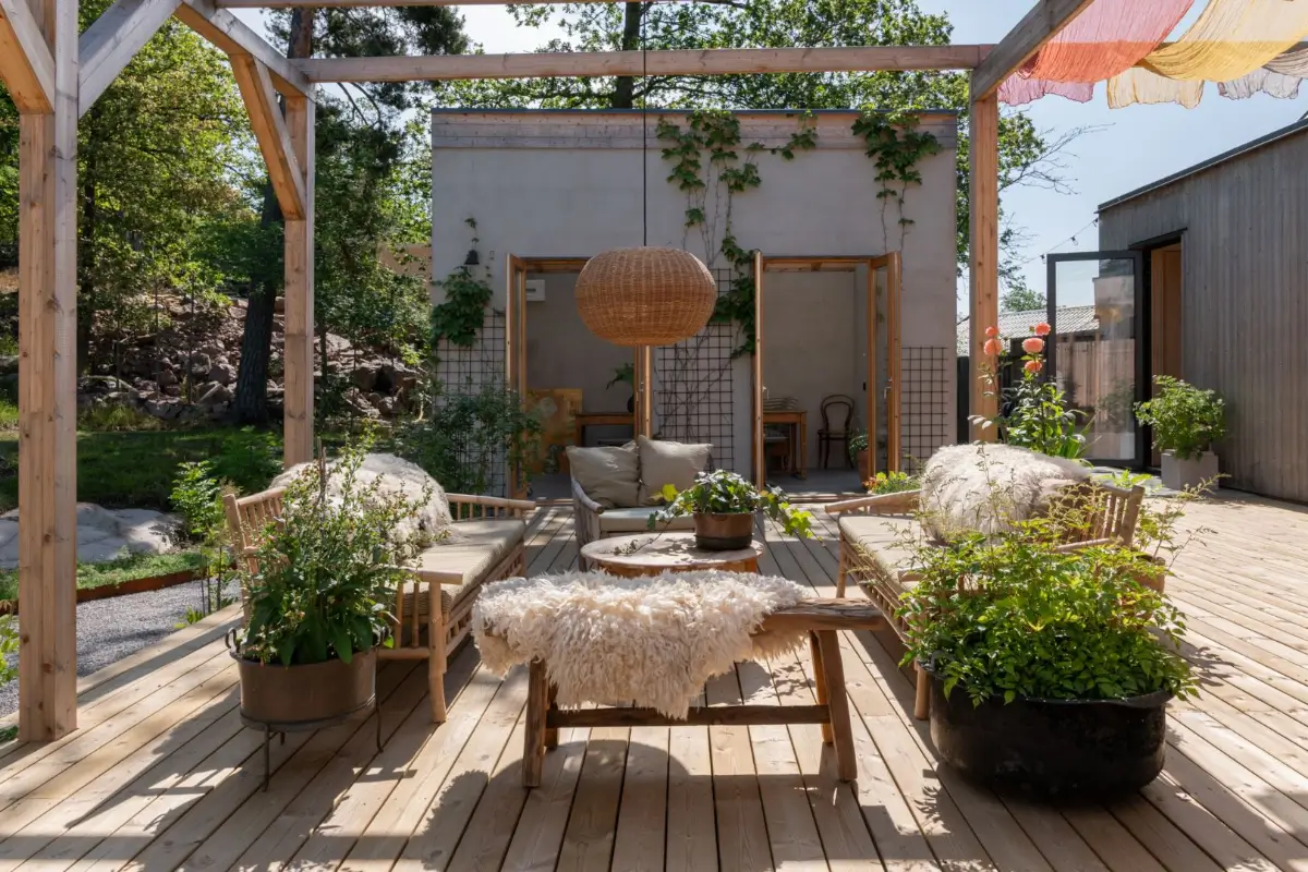 terrasse avec pergola maison en bois terrasse avec pergola maison en bois