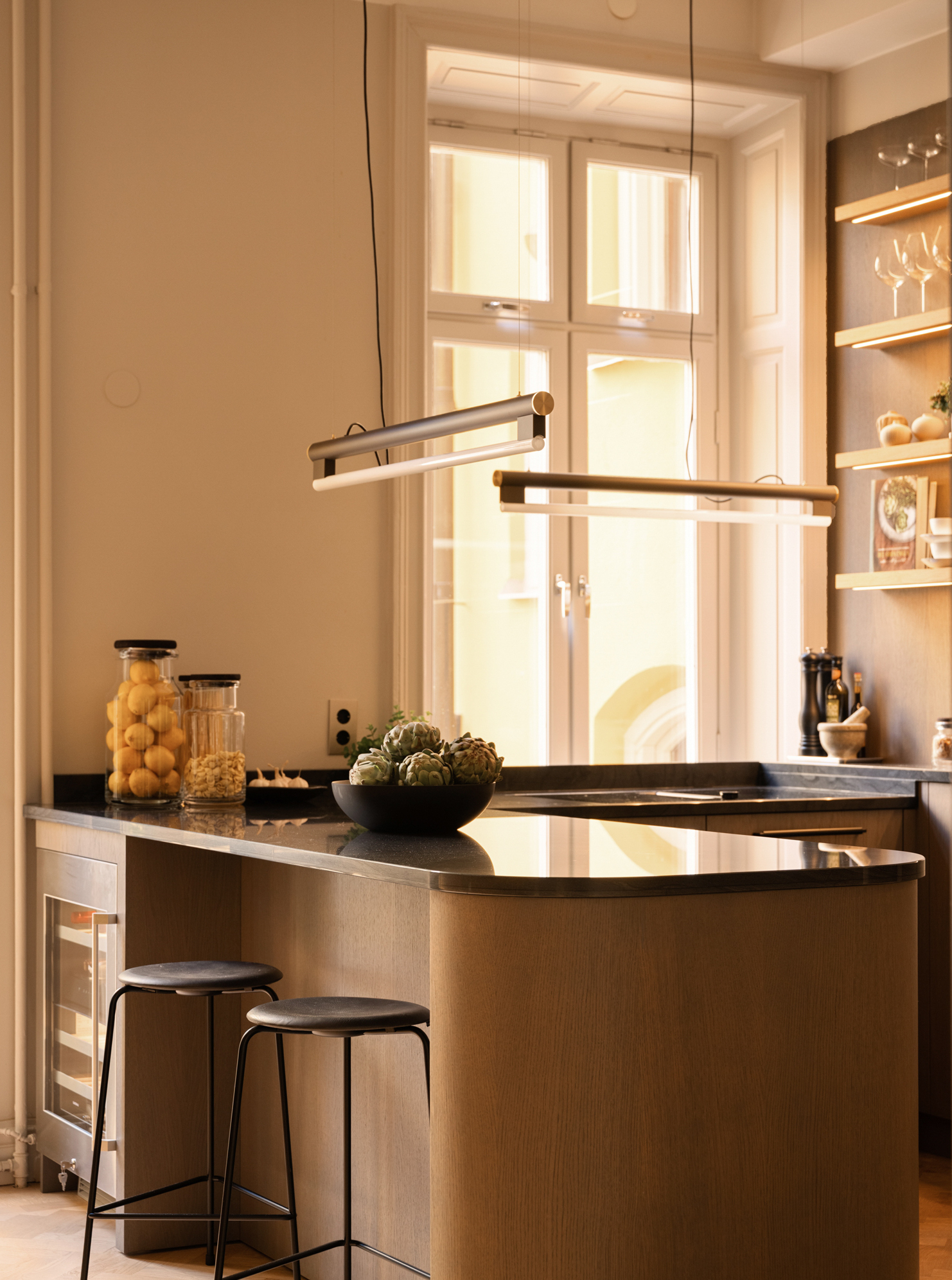cuisine ouverte décoration beige contemporaine et chic cuisine ouverte décoration beige contemporaine et chic
