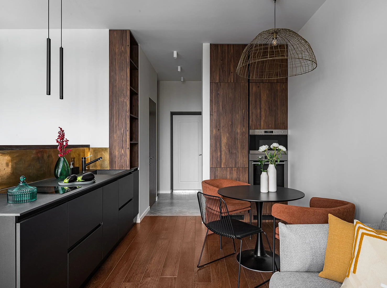 salon et cuisine décoration design studio 30m2
