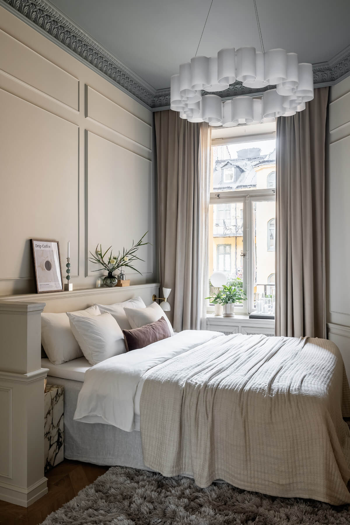 chambre appartement ancien avec moulures décoration contemporaine chambre appartement ancien avec moulures décoration contemporaine