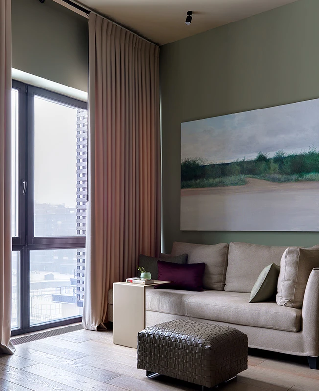 salon décoration contemporaine appartement 50m2