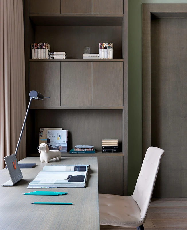 espace bureau décoration contemporaine appartement 50m2