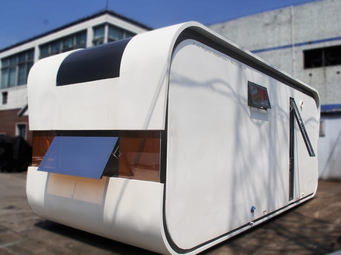 Cube Two par Nestron petite maison futuriste de 24m2 gérée par l Cube Two par Nestron petite maison futuriste de 24m2 gérée par l'IA