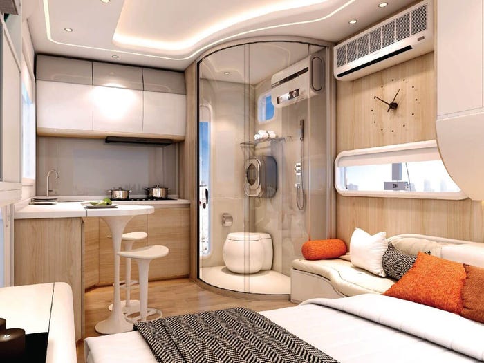 Cube Two par Nestron petite maison futuriste de 24m2 gérée par l Cube Two par Nestron petite maison futuriste de 24m2 gérée par l'IA