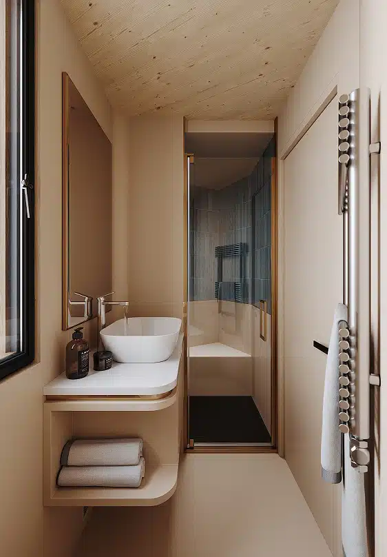 salle de bain maison de designer de 80m2 Greenkub x Patrick Jouin salle de bain maison de designer de 80m2 Greenkub x Patrick Jouin