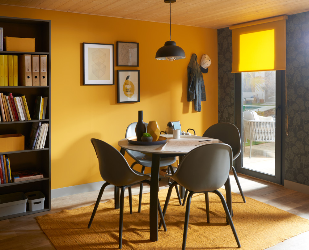 salle à manger mur jaune tiny house salle à manger mur jaune tiny house