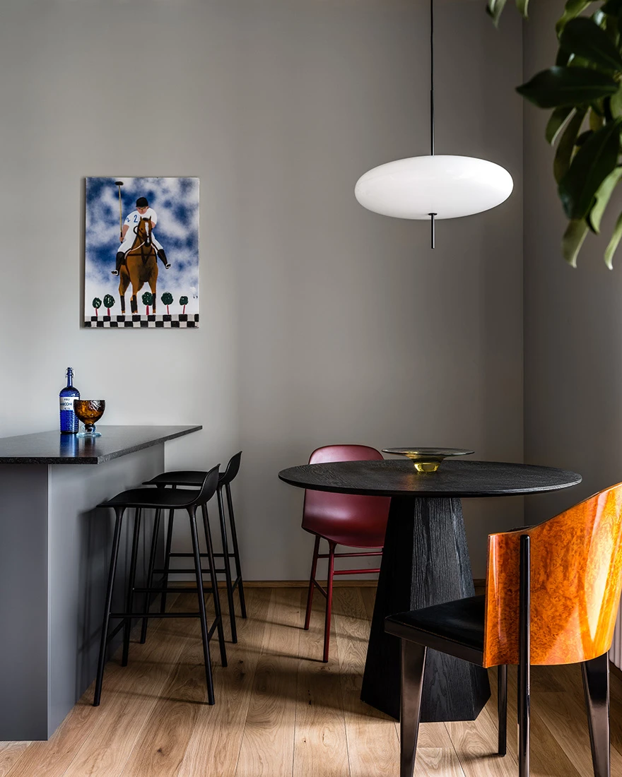 cuisine et salle à manger studio 45m2 décoration design grise cuisine et salle à manger studio 45m2 décoration design grise