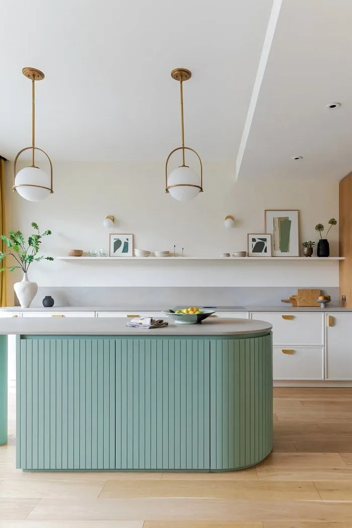 cuisine Art Déco moderne et familiale décoration colorée maison Londres Notting Hill cuisine Art Déco moderne et familiale décoration colorée maison Londres Notting Hill