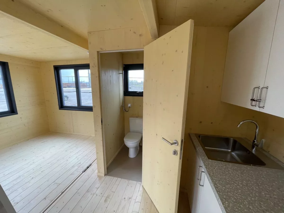 mini maison pliante de 49m2 Brette Haus livrable dans le monde entier