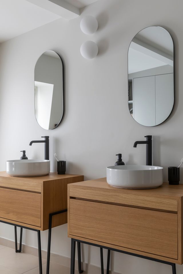 salle de bain contemporaine Photo : ©Pauline Le Goff