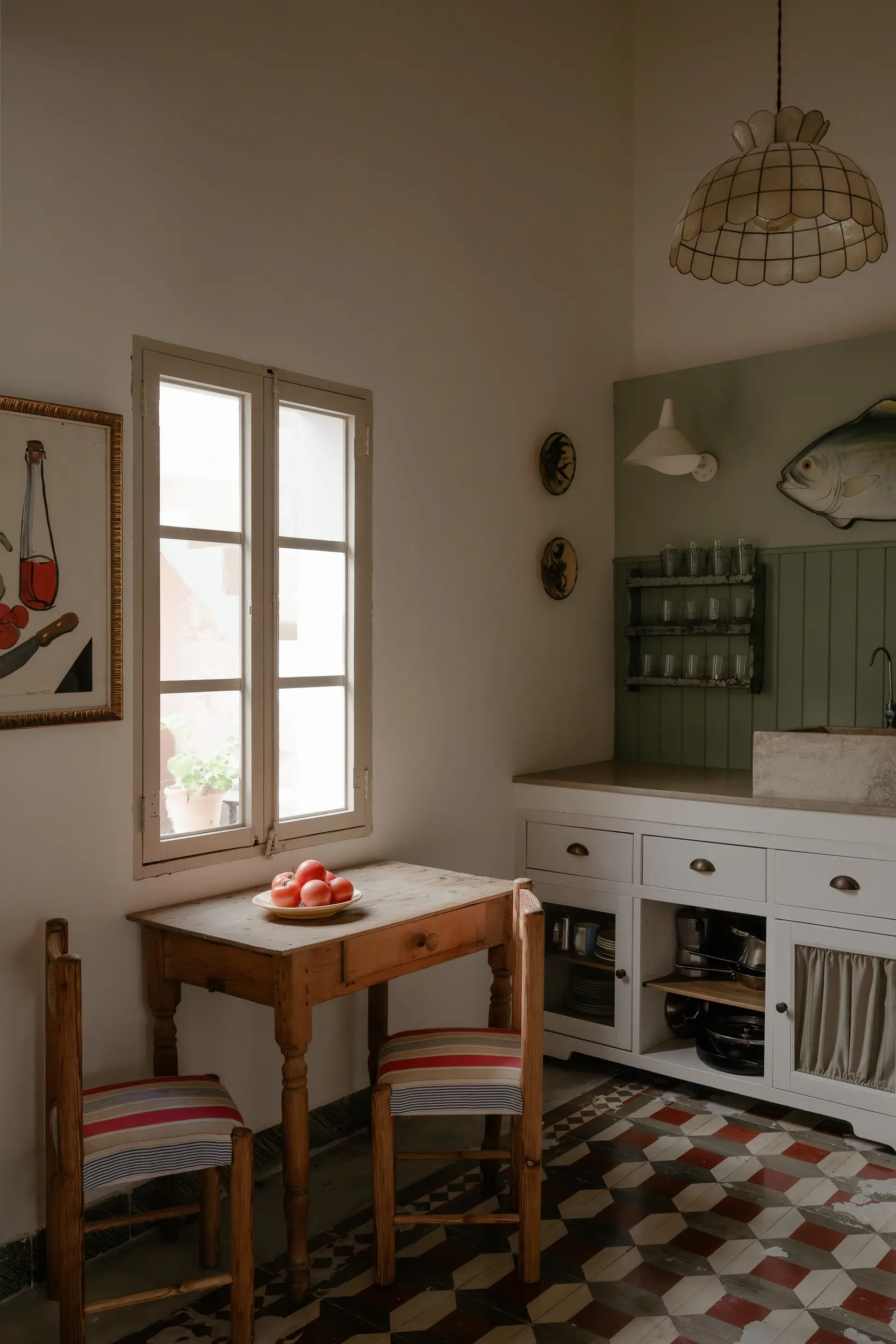 cuisine décoration vintage et rustique Casa Coral Majorque cuisine décoration vintage et rustique Casa Coral Majorque