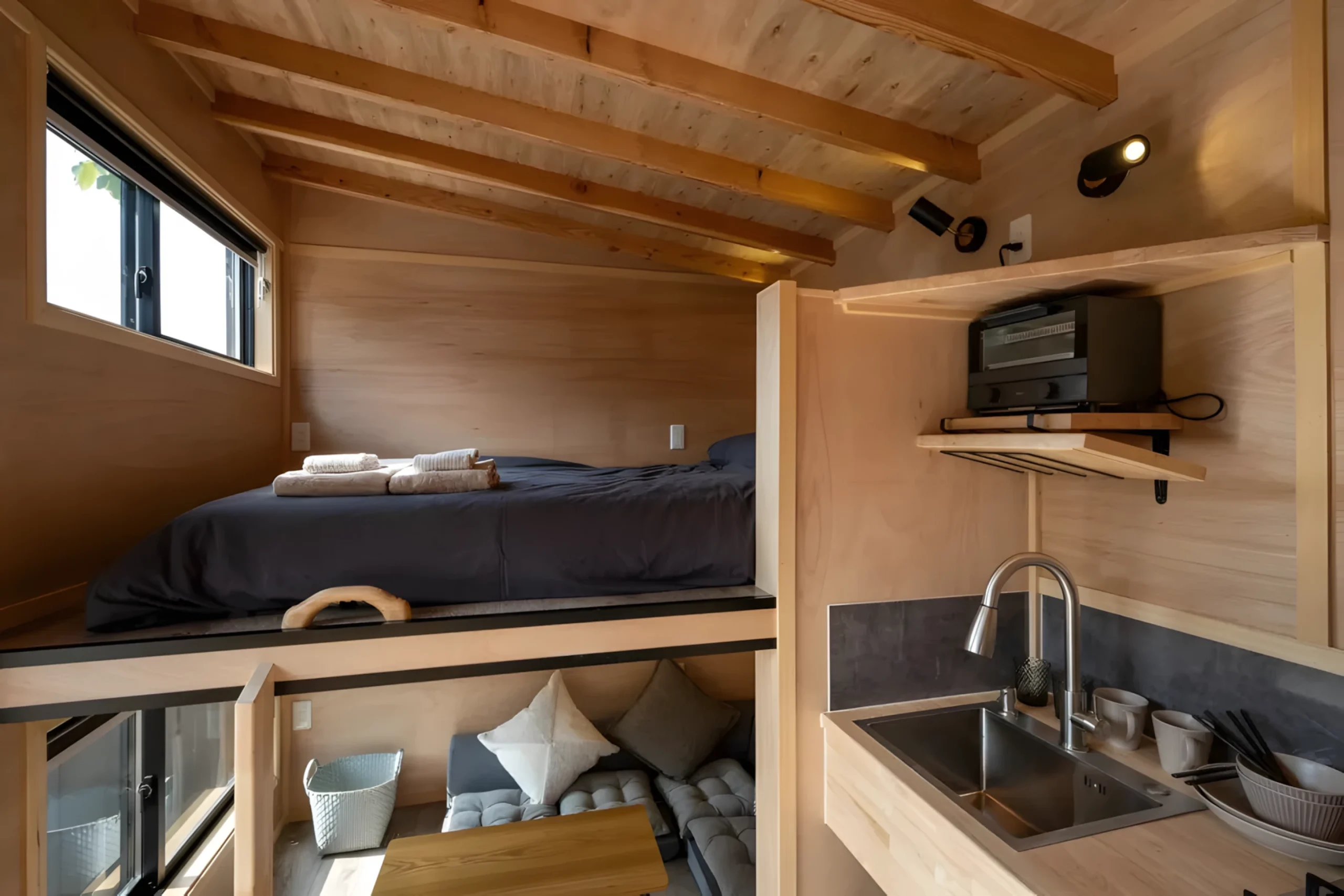 intérieur tiny house japonaise Yamabiko intérieur tiny house japonaise Yamabiko