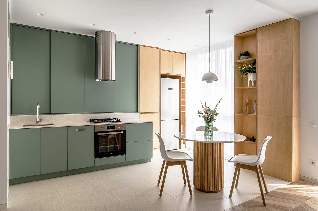 studio 40m2 avec lit escamotable décoration contemporaine bois clair et couleurs naturelles studio 40m2 avec lit escamotable décoration contemporaine bois clair et couleurs naturelles