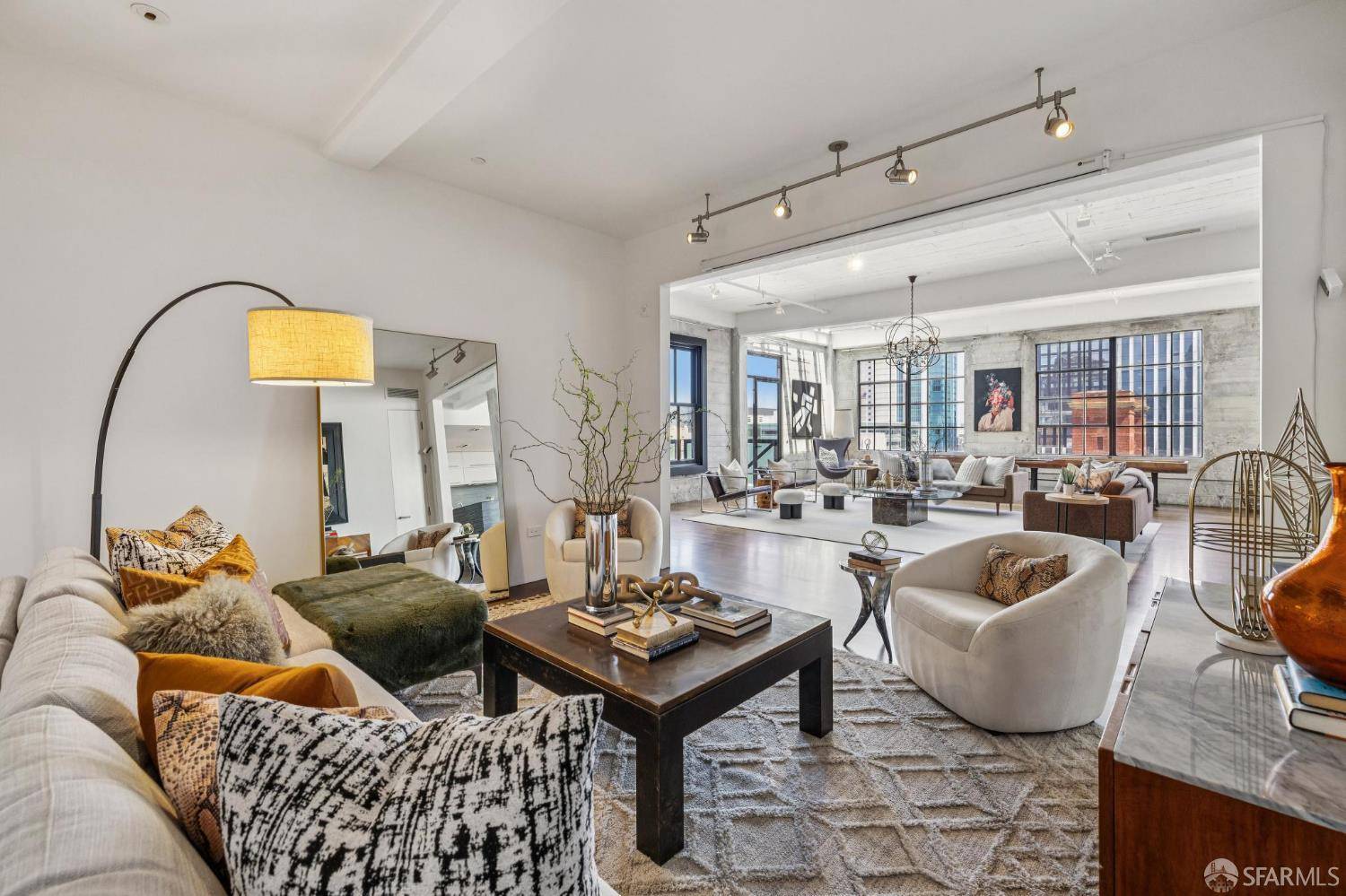 salon loft San Francisco penthouse décoration contemporaine