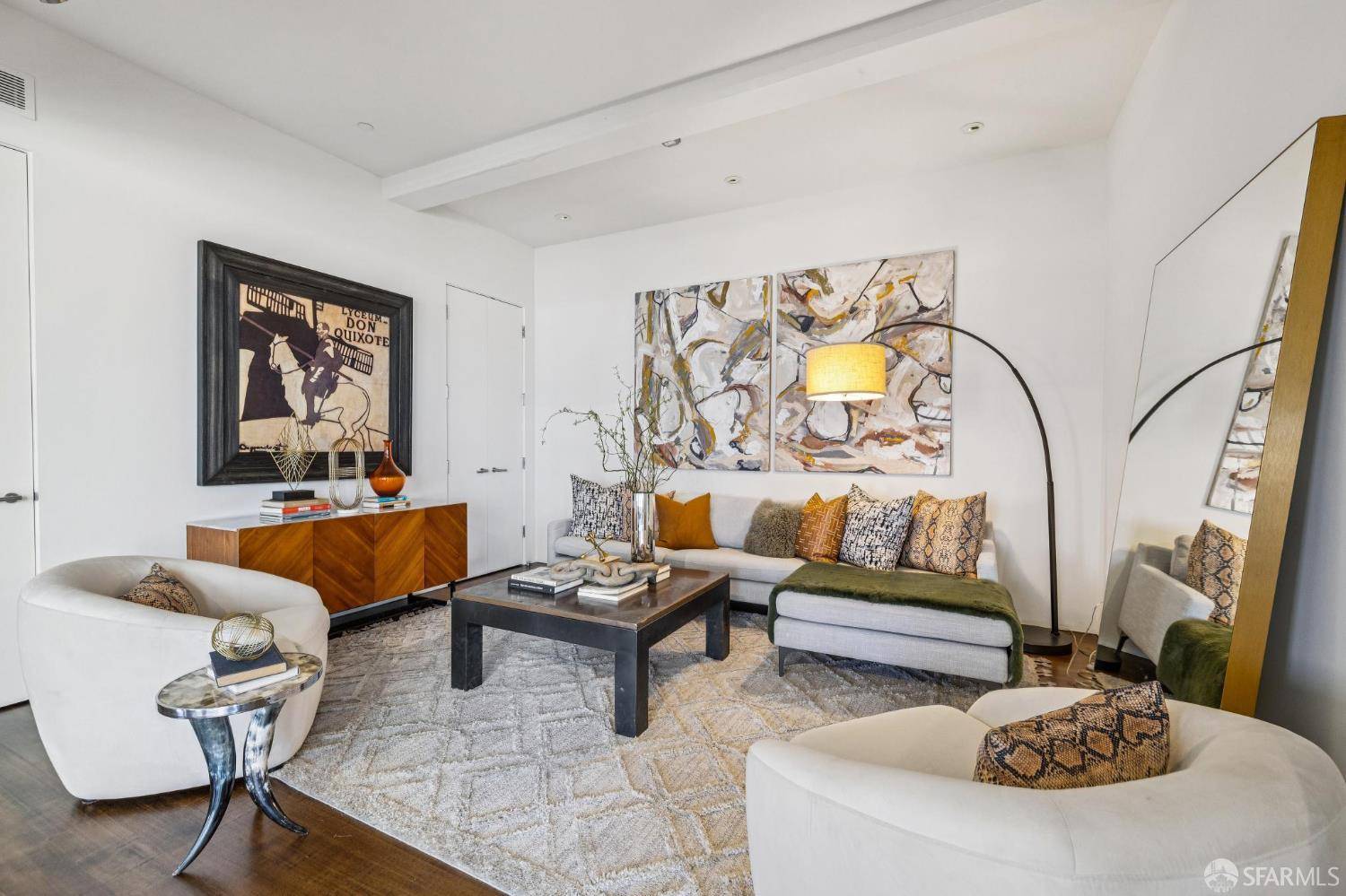 salon loft San Francisco penthouse décoration contemporaine