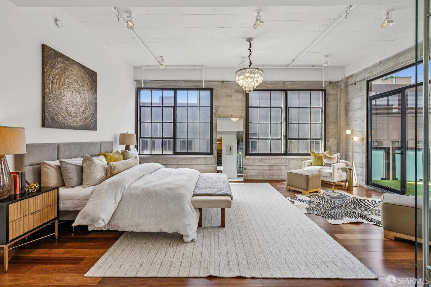 chambre loft San Francisco penthouse décoration contemporaine