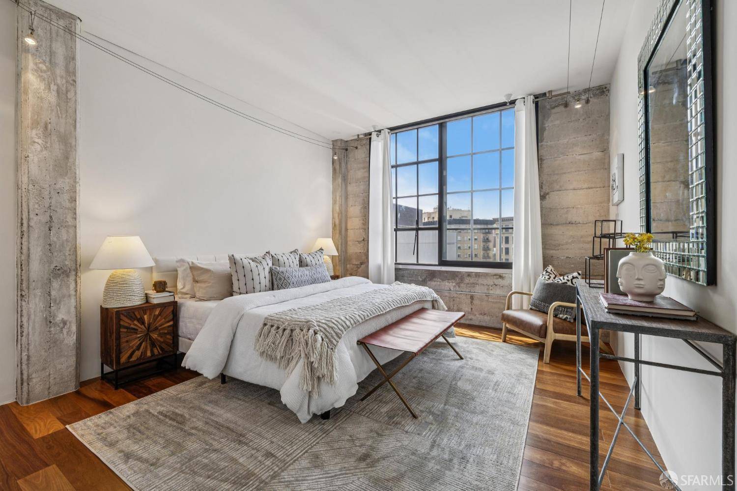 chambre loft San Francisco penthouse décoration contemporaine