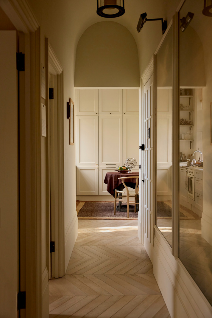 cuisine style shaker décoration contemporaine appartement ancien et victorien de 67m2 à Londres