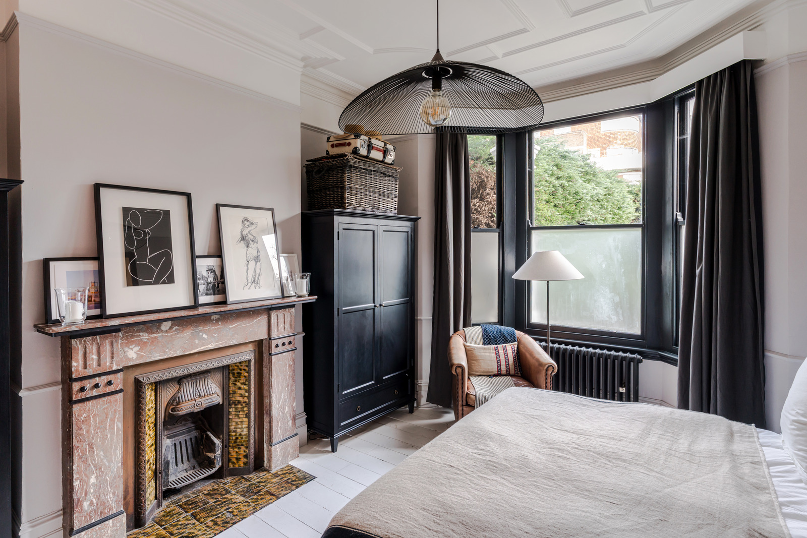 chambre avec cheminée Art Déco marbre petite maison de ville Londres chambre avec cheminée Art Déco marbre petite maison de ville Londres