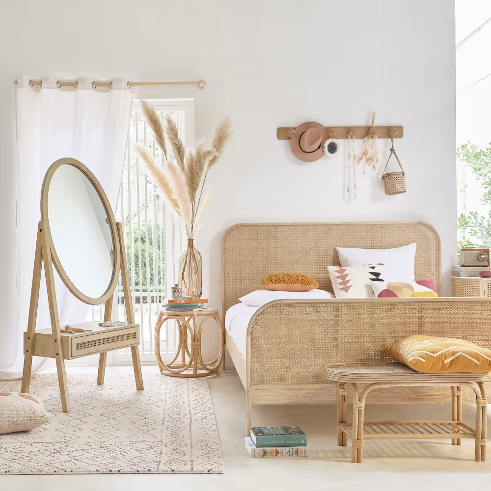 chambre Maisons du Monde décoration naturelle