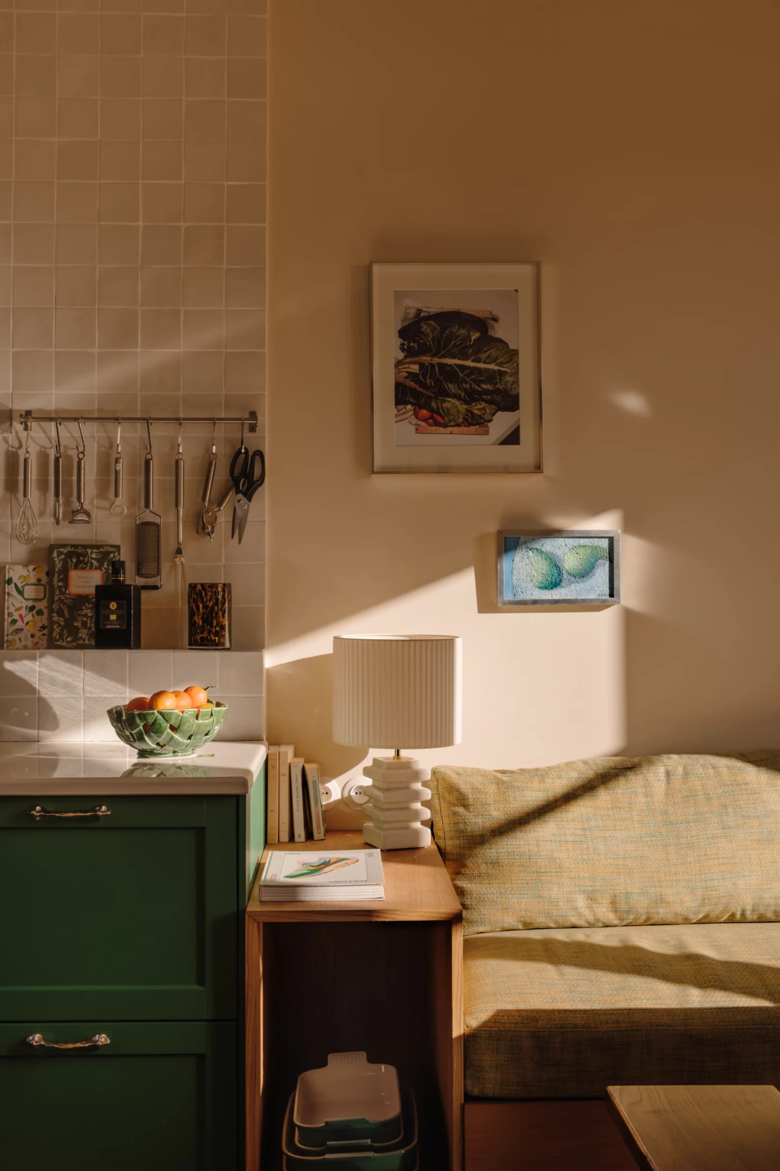 cuisine verte maison Normandie Rive par Side House