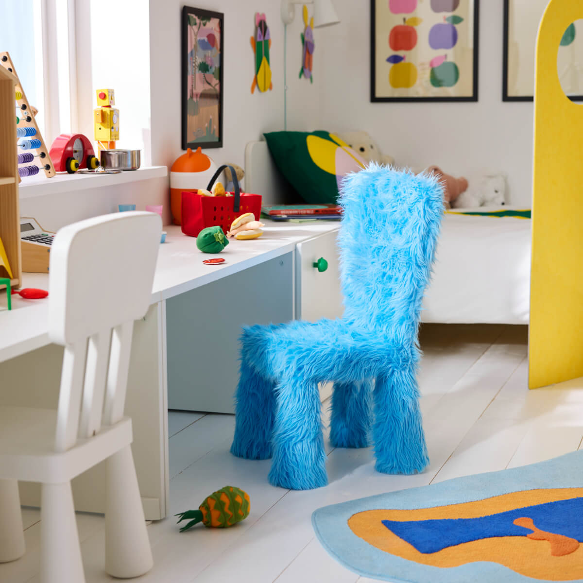 chaise enfant fausse fourrure collection IKEA GREJSIMOJS chaise enfant fausse fourrure collection IKEA GREJSIMOJS