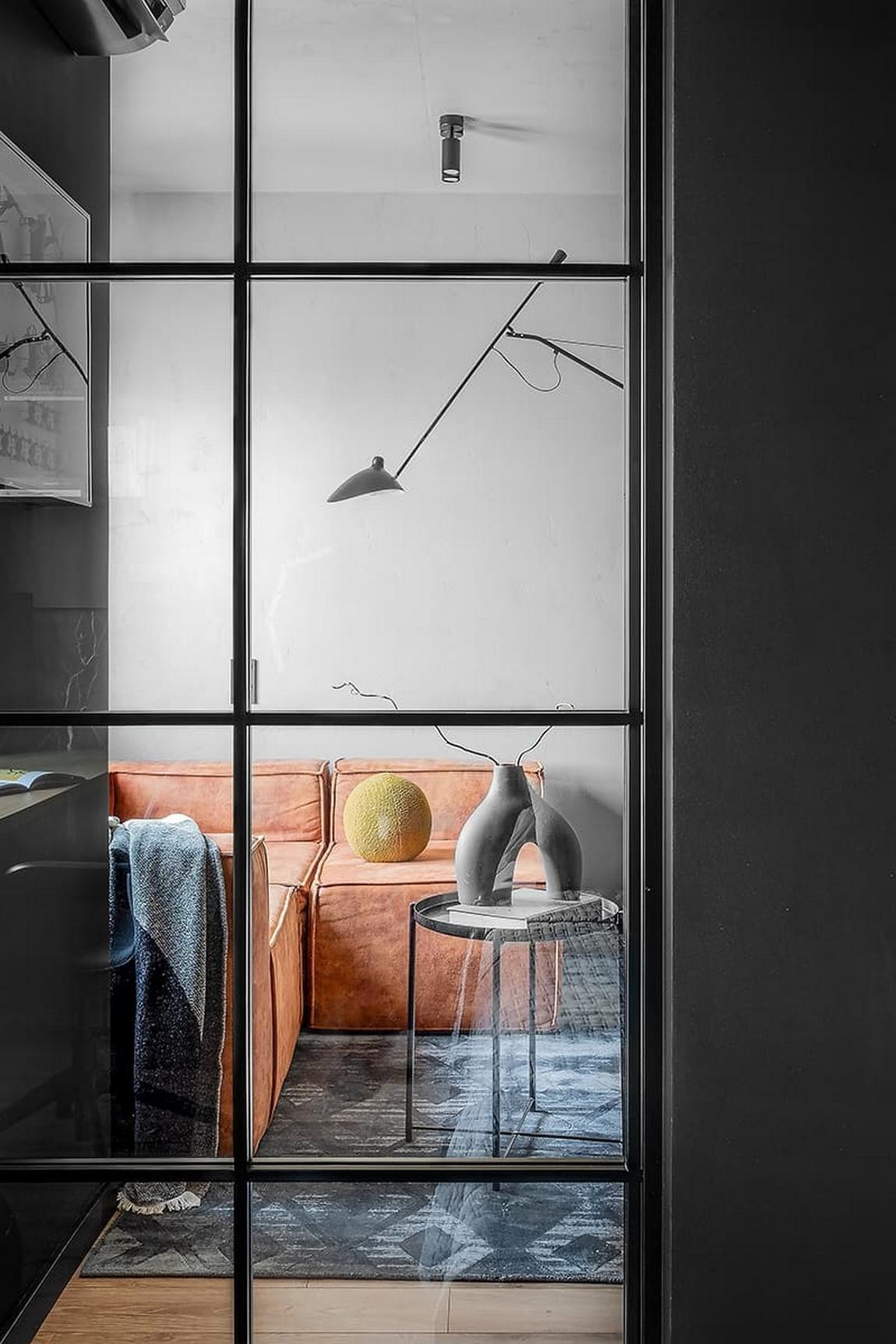 salon deux-pièces design 42m2