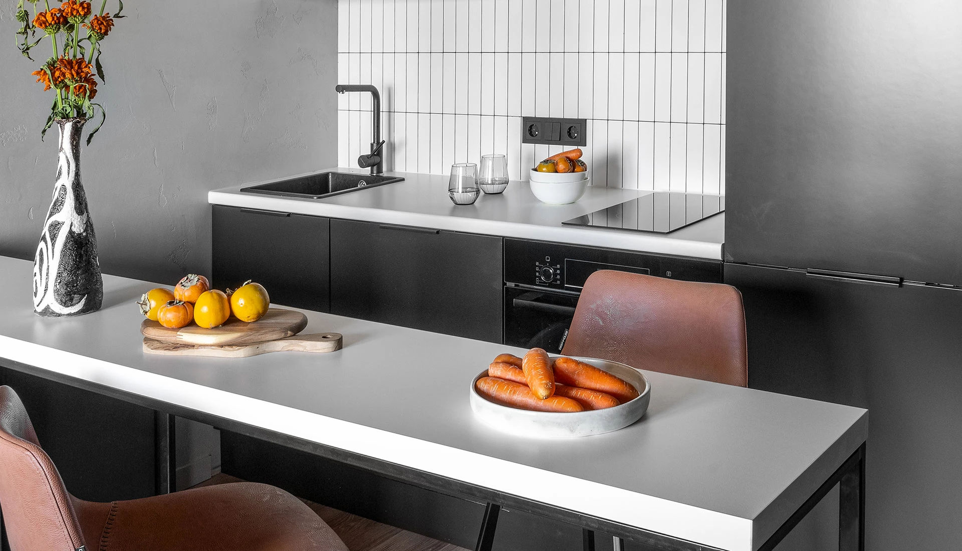 cuisine deux-pièces design 42m2