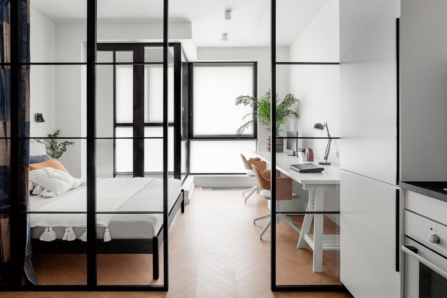 chambre studio 30m2 avec verrière