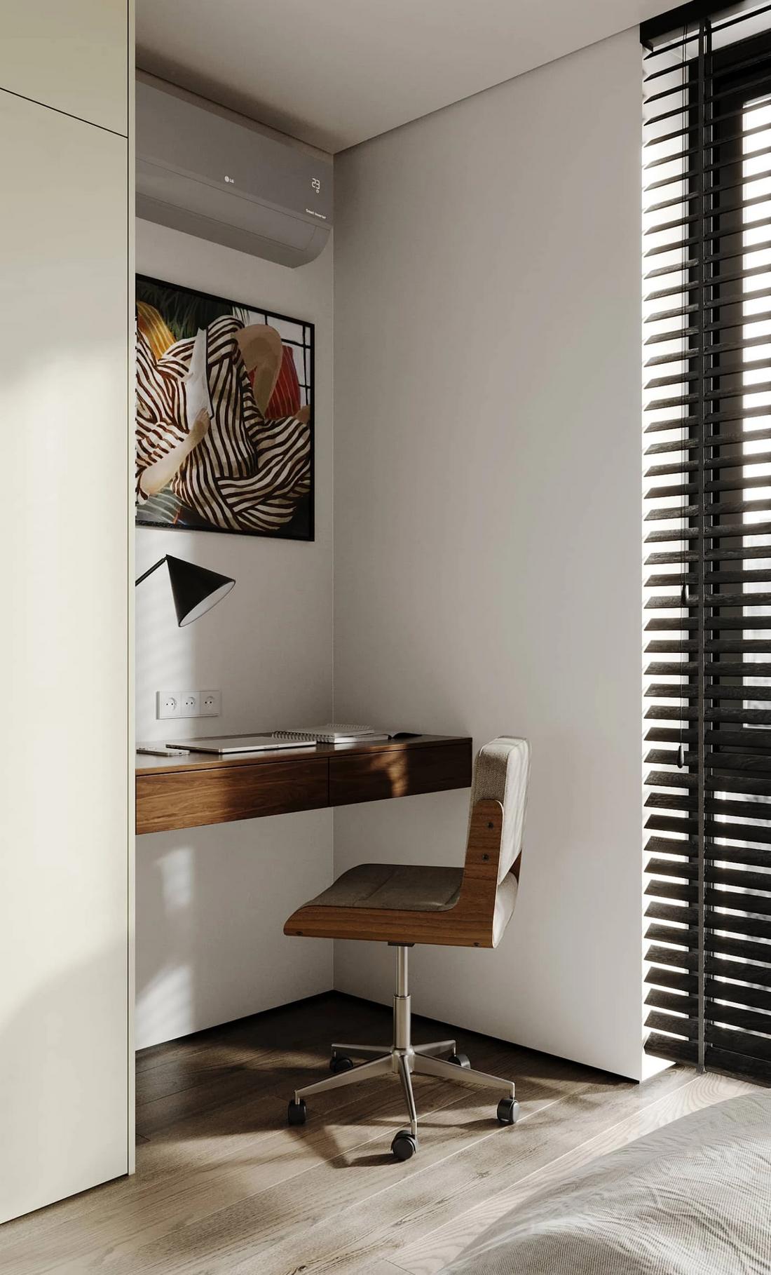 espace bureau dans zone chambre style design studio de 33m2 espace bureau dans zone chambre style design studio de 33m2