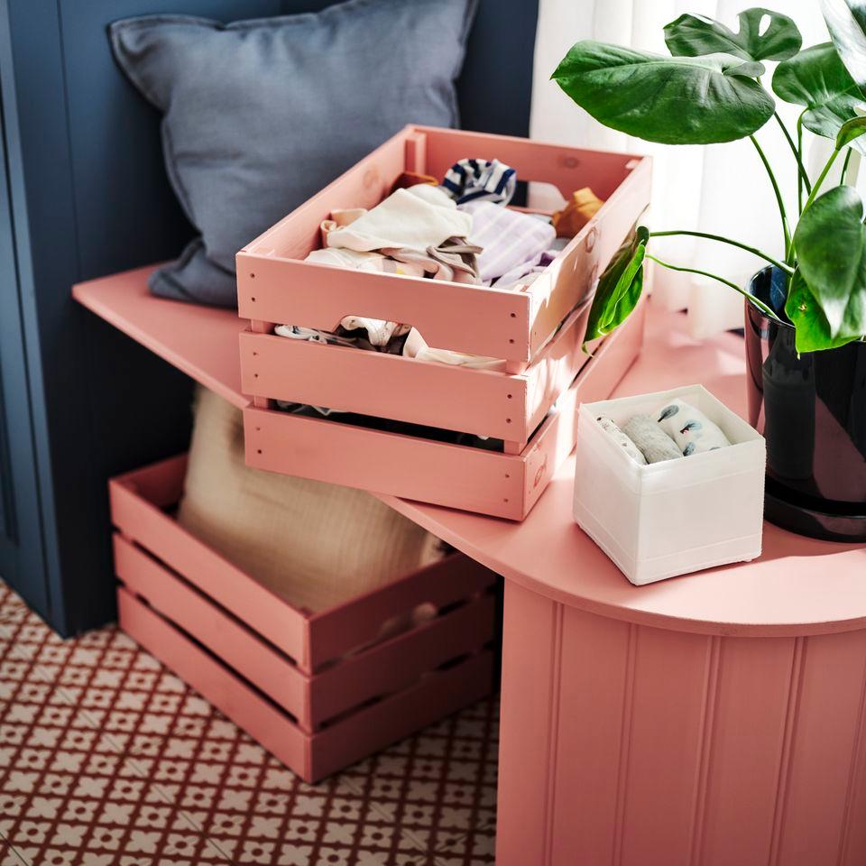 caisses de rangement rose caisses de rangement rose