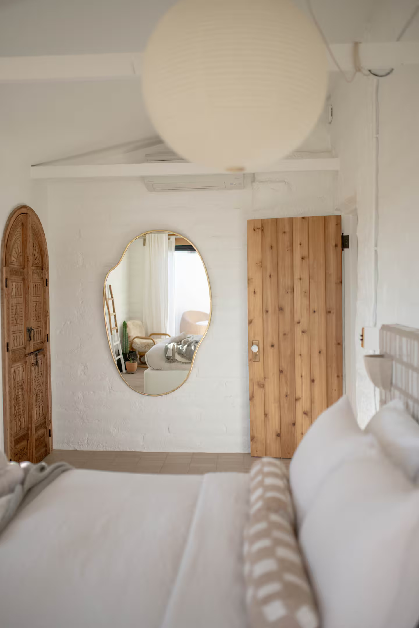 chambre décoration naturelle maison Joshua Tree