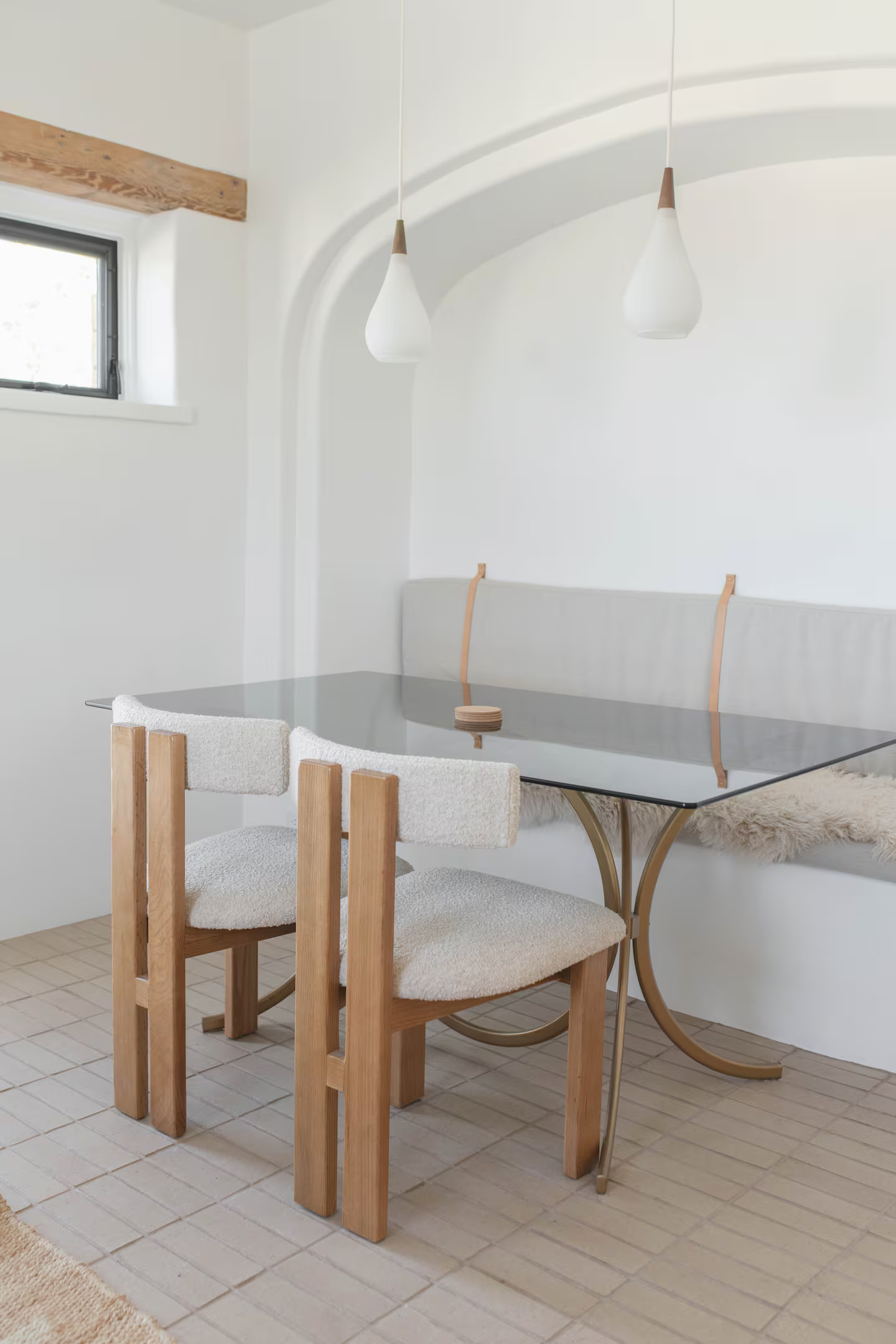 espace repas dans cuisine décoration naturelle maison Joshua Tree