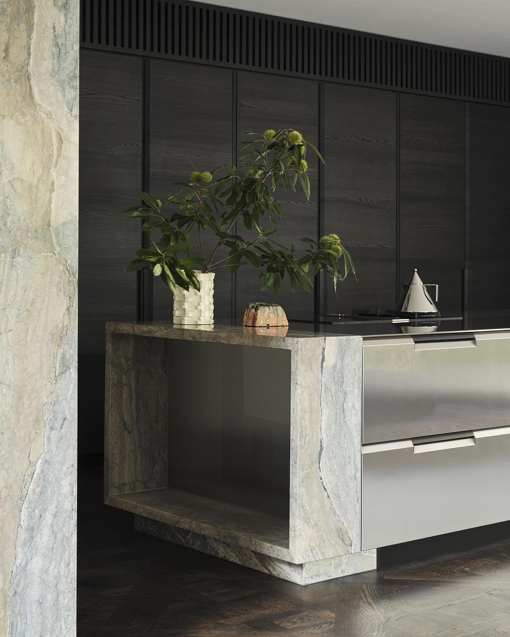 cuisine inox et marbre décoration contemporaine cuisine inox et marbre décoration contemporaine