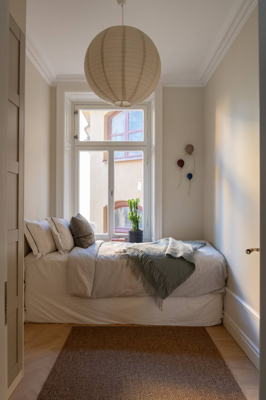 chambre décoration scandinave appartement ancien rénové