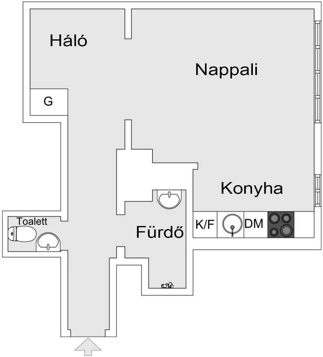 plan studio 33m2 avec chambre alcôve plan studio 33m2 avec chambre alcôve