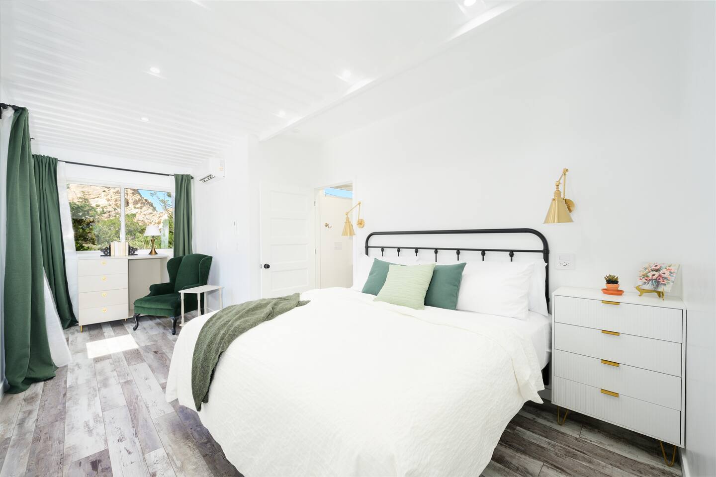 chambre blanche et verte chambre blanche et verte