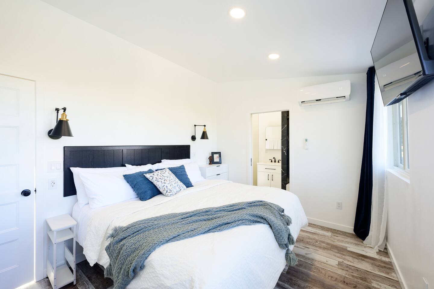 chambre blanche et bleue chambre blanche et bleue