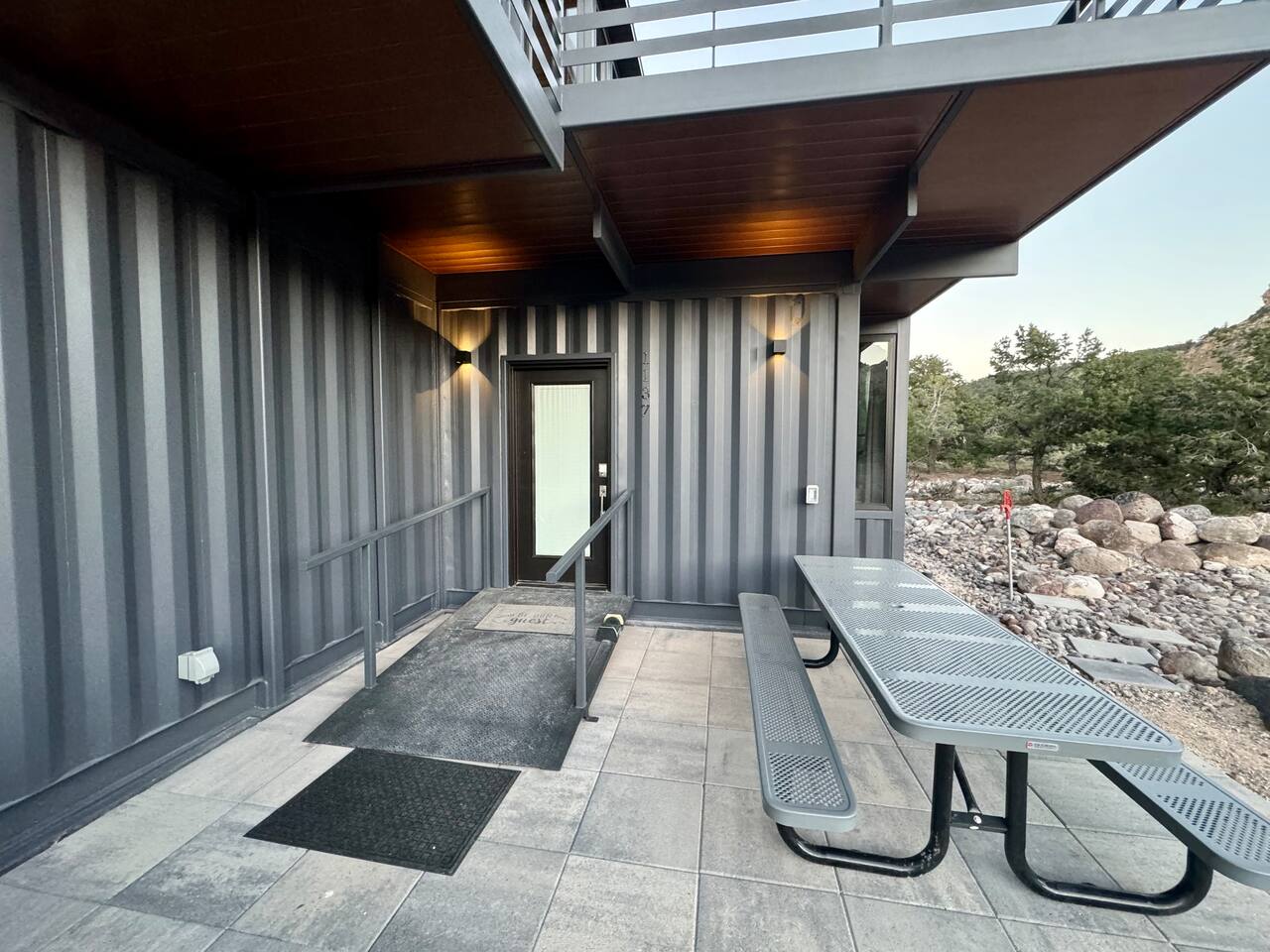 terrasse grande maison container terrasse grande maison container