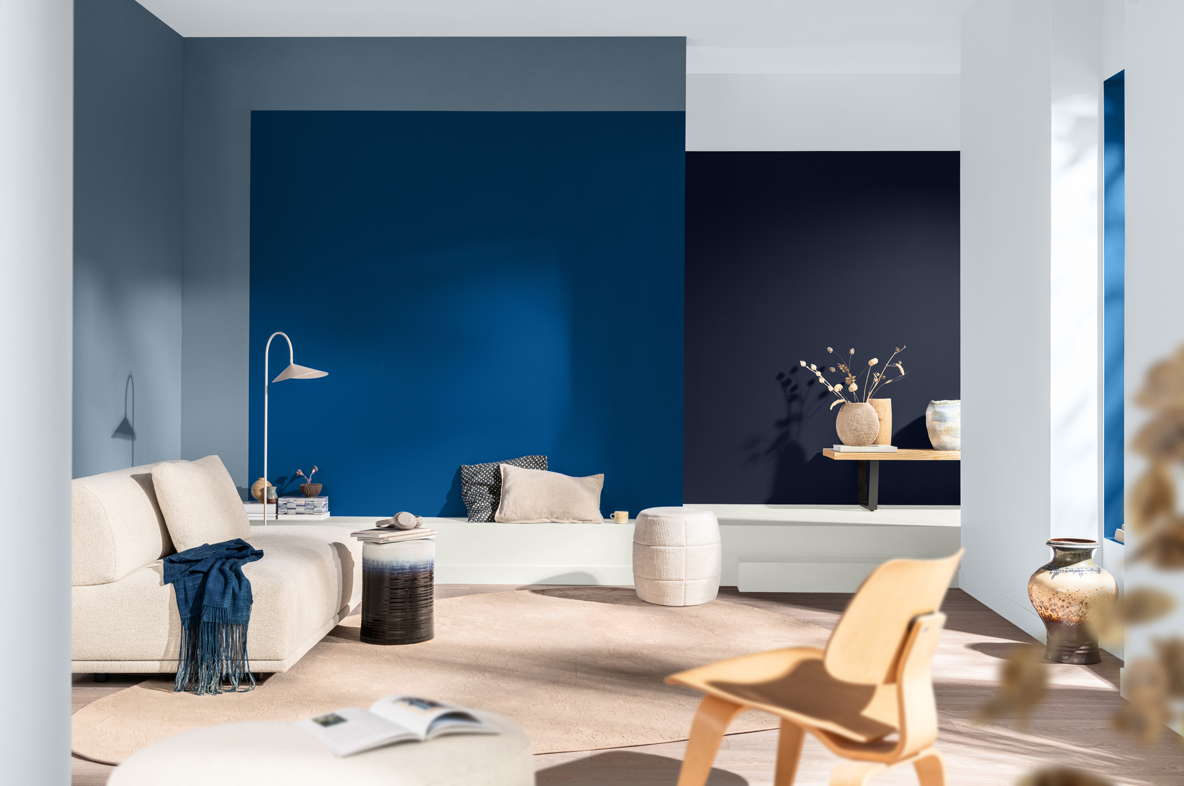 salon décoration design colorée murs bleus couleurs 2026 salon décoration design colorée murs bleus couleurs 2026