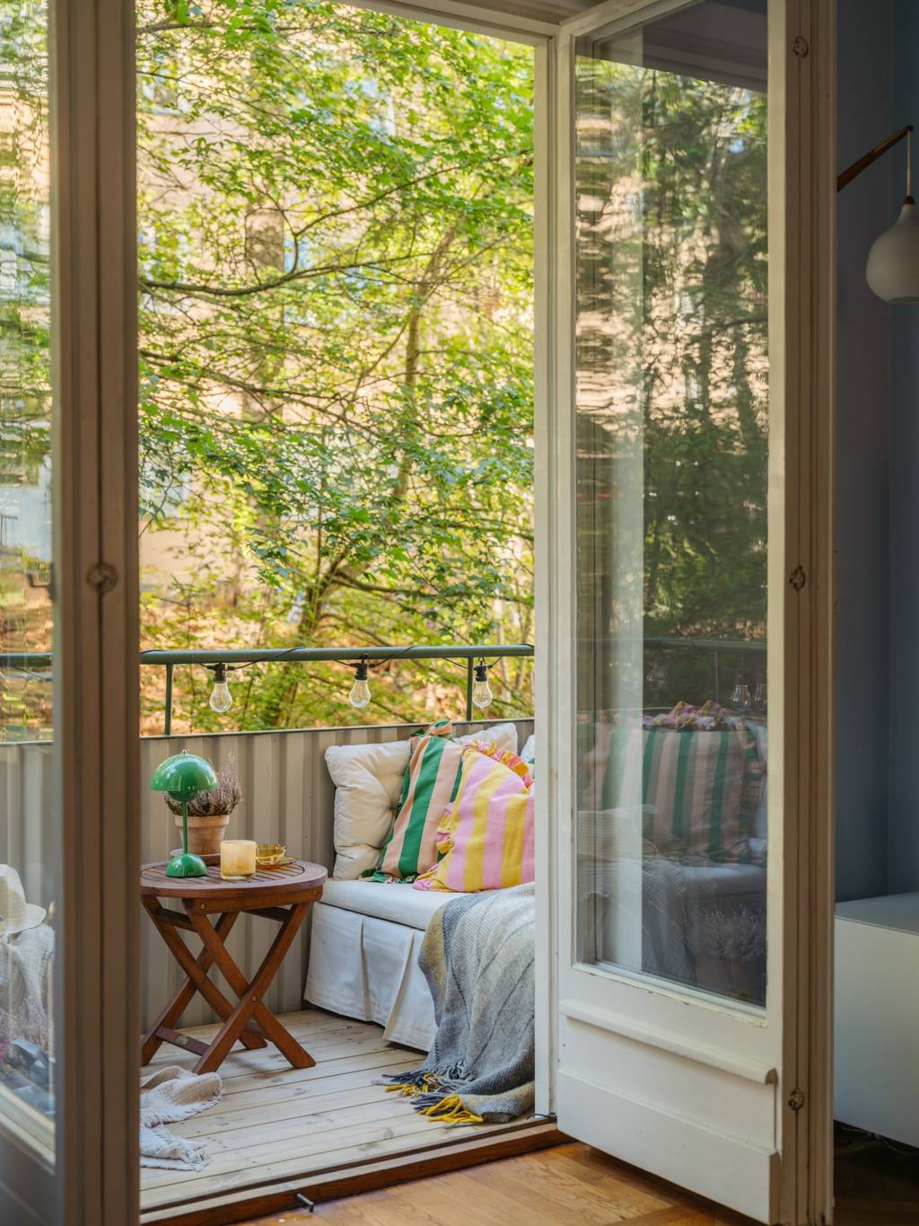 balcon vue arbres 