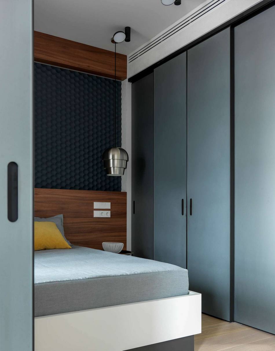 chambre avec dressing deux-pièces 48m2 décoration design