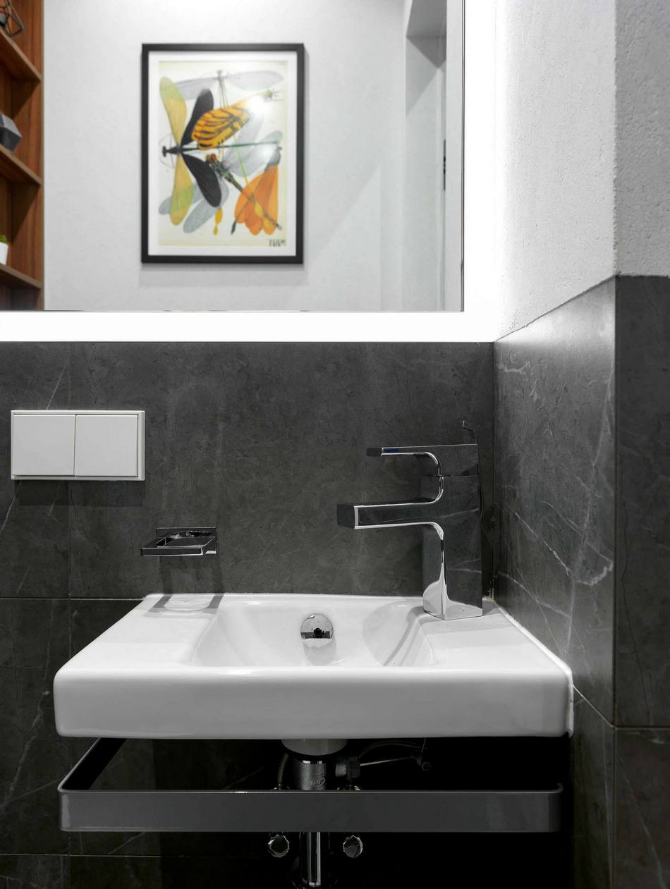 salle de bain deux-pièces 48m2 décoration design