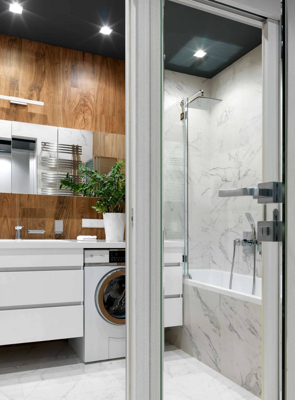 salle de bain deux-pièces 48m2 décoration design