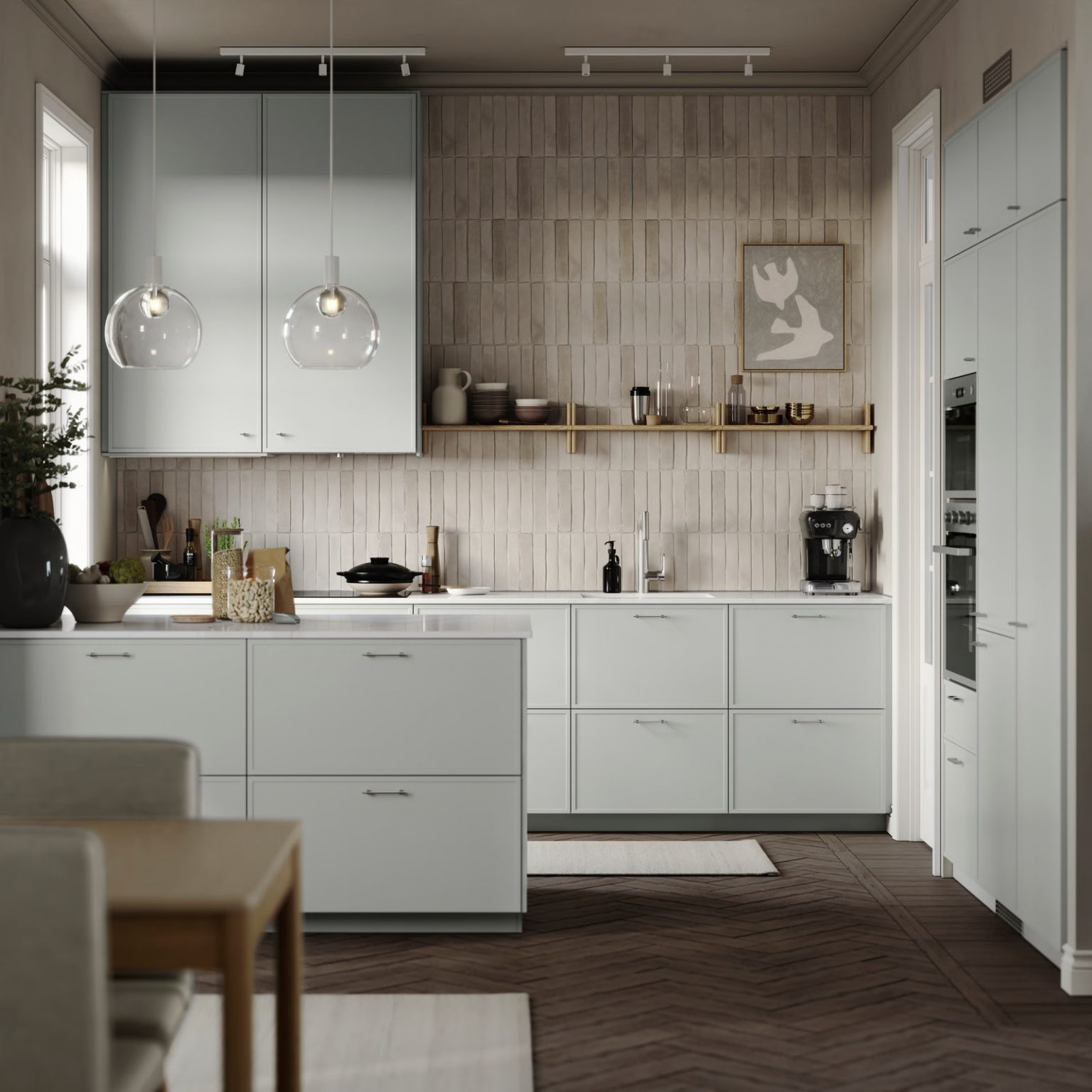 cuisine IKEA design et zen modèle METOD ASPUDDEN gris clair cuisine IKEA design et zen modèle METOD ASPUDDEN gris clair