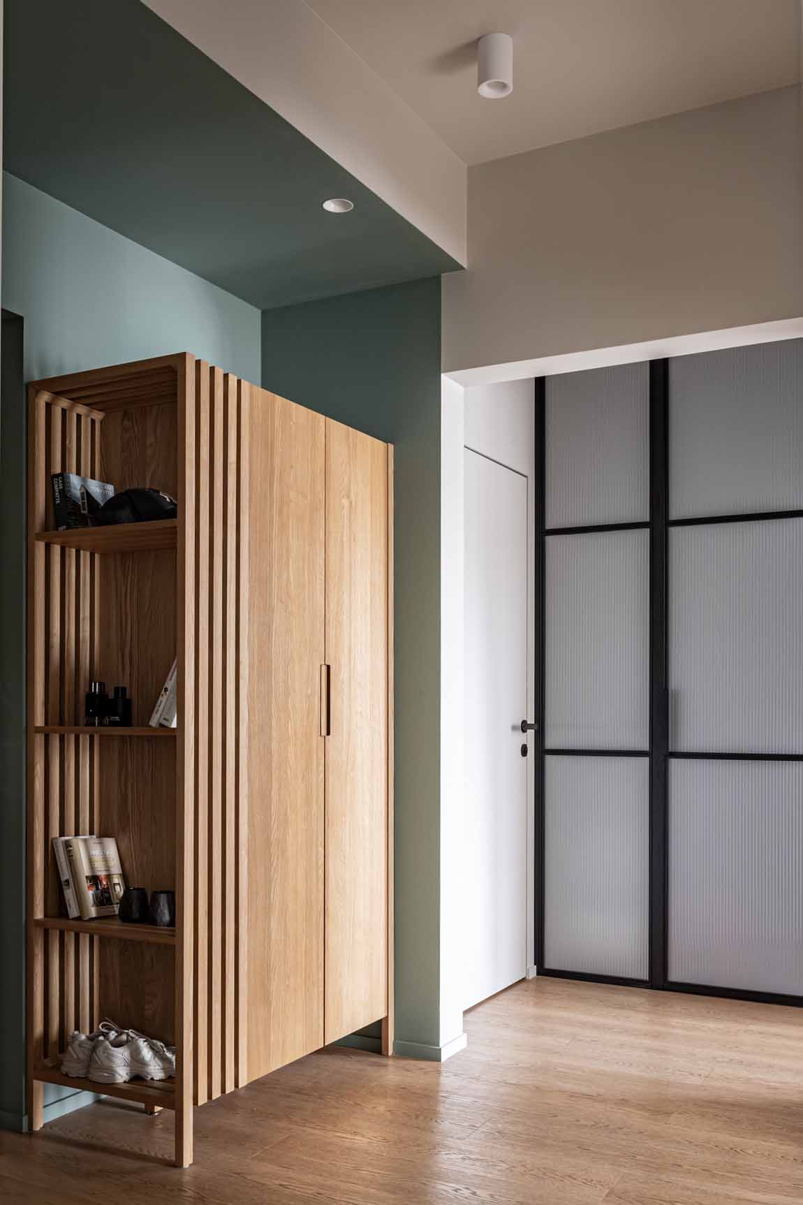 entrée appartement 62m2 décoration colorée